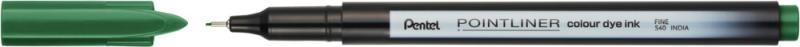Pentel tűfilc SZÍNES Pointliner 0,4 mm – fenyőzöld